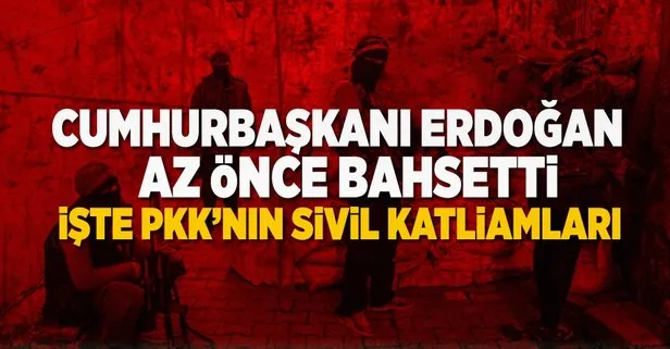 İşte terör örgütü PKK’nın sivil katliamları