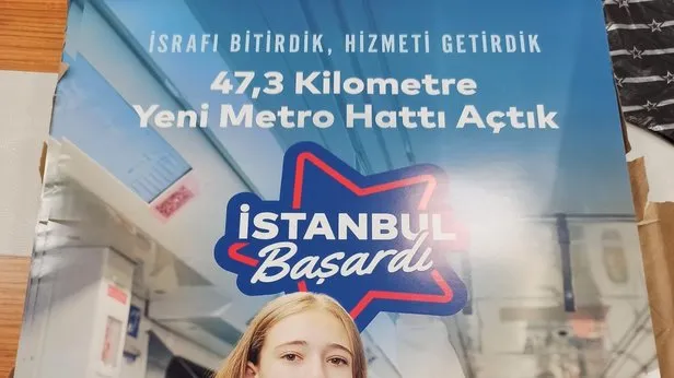 CHPli İBB Başkanı Ekrem İmamoğlundan yeni metro yalanı! 20 gün arayla farklı reklam afişi!