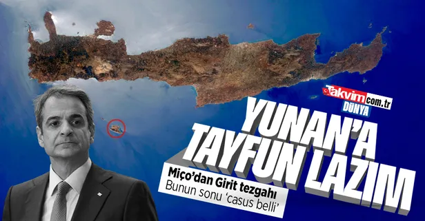Yunanistan Başbakanı Miçotakis'ten Girit üzerinden kirli tezgah: 26 yıl sonra ıssız adaya indi