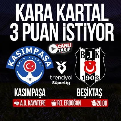 Kasımpaşa - Beşiktaş | CANLI