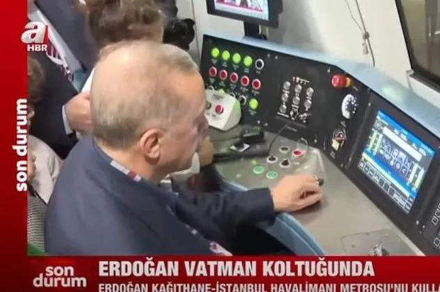 Başkan Erdoğan Kağıthane-İstanbul Havalimanı metrosunun vatman koltuğuna geçti! Metro ücreti ne kadar olacak?
