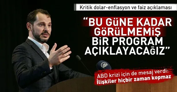 Son dakika: Bakan Berat Albayrak’tan önemli açıklamalar