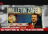 AK Parti'nin 18. yılı film gösterimi