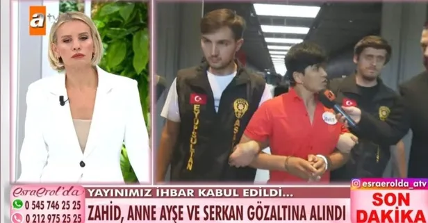 Esra Erol’da gündeme gelen olayda flaş gelişme! 14 yaşındaki kızı istismar etmişti: Canlı yayında gözaltına alınan Zahid, anne ve üvey baba tutuklandı