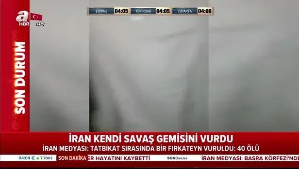Son dakika haberi: İran donanması Basra Körfezi'nde yanlışlıkla kendi gemisini vurdu