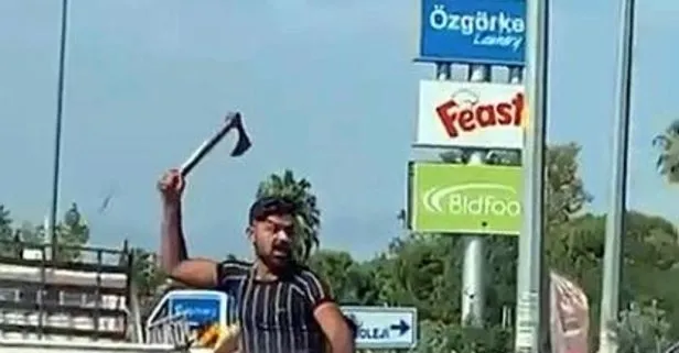 Antalya’da dehşete düşüren anlar! Trafikte baltalı ve döner bıçaklı tartışma...
