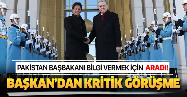 Başkan Erdoğan, Pakistan Başbakanı İmran Han ile görüştü