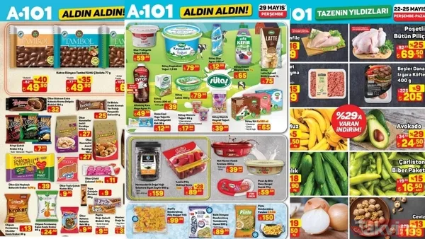 A101, 29 Mayıs Perşembe Günü Geçerli Olacak Yeni Aktüel Ürünler Kataloğunu Duyurdu. Kurban Bayramı'na Özel Fırsatlarla Hazırlanan Katalogda Beyaz Eşyadan...