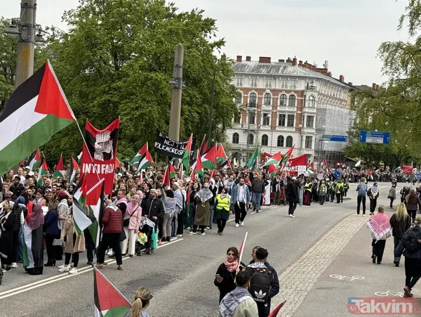 2024 Eurovision Şarkı Yarışması'nın finalinin başlamasına saatler kala on binlerce kişi soykırımcı İsrail'i protesto etti - 4