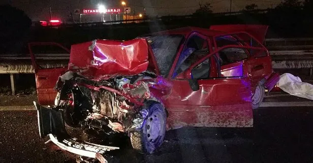 TEM’de trafiği kilitleyen kaza! 2 kişi hayatını kaybetti!