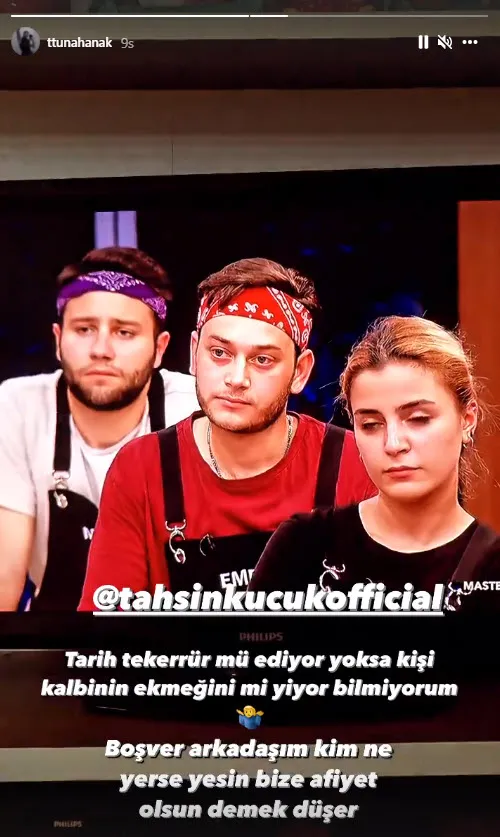 Masterchef'ten elenmeyi hazmedemedi Tunahan gemileri yaktı! TV 8'i ve Acun Ilıcalı'yı bir bir ifşa etti-9
