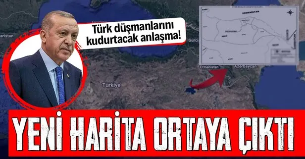 Türkiye ve Azerbaycan arasında düşmanları kudurtacak anlaşma! Yeni harita ortaya çıktı!
