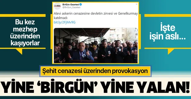 CHP yandaşı medyadan şehit cenazesi üzerinden provokasyon!