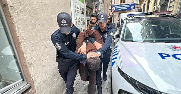 Beyoğlu'nda polis memurunu bıçaklayarak yaralayan saldırgan tutuklandı