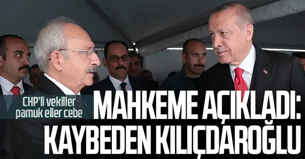Son dakika: CHP lideri Kılıçdaroğlu Başkan Erdoğan'a tazminat cezası ödeyecek!