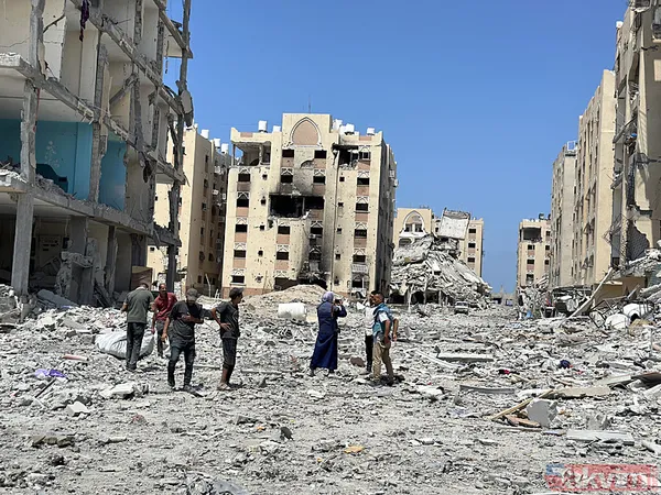 Han Yunus'tan geri acı kaldı! Soykırımcı İsrail Gazze'deki yıkımı böyle görüntülendi - 23