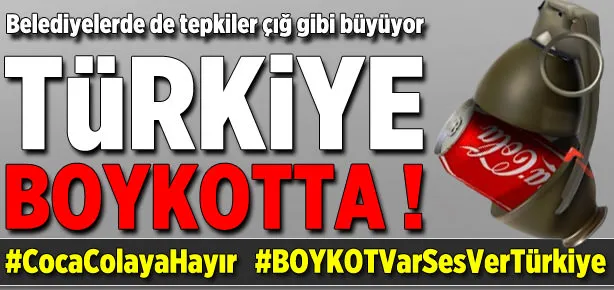 Coca Cola ürünlerine boykot çığ gibi büyüyor!