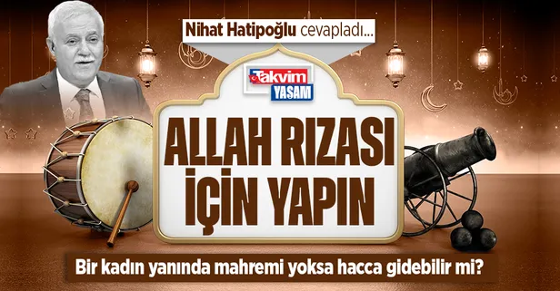 Prof. Dr. Nihat Hatipoğlu kaleme aldı: Allah rızası için yapın