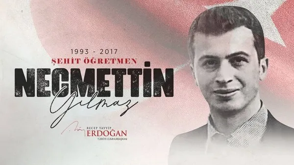 Başkan Erdoğan'dan PKK'nın hain saldırısında şehit düşen öğretmen Necmettin  Yılmaz'ı anma mesajı - Takvim