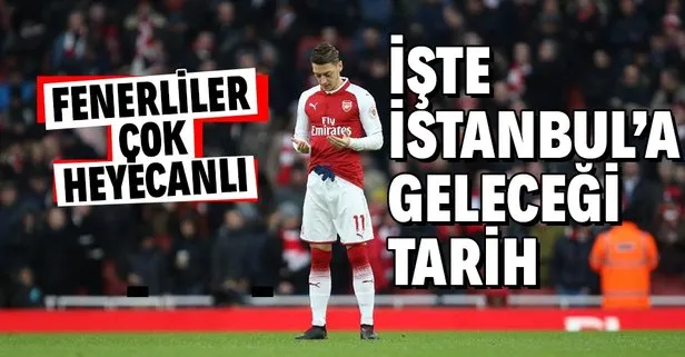 SON DAKİKA: Fenerbahçelileri sevindiren haber! Mesut Özil en geç 17 Ocak Pazartesi İstanbul’da olacak