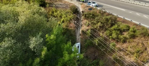 ’’Dur’’ ihtarına uymadı şarampole uçtu