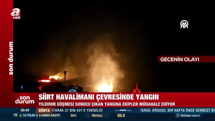 SİİRT YANGIN! SON DAKİKA HABERLERİ!