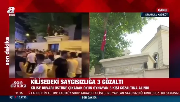 Son Dakika! Ermeni kilisesindeki saygısızlığa 3 gözaltı