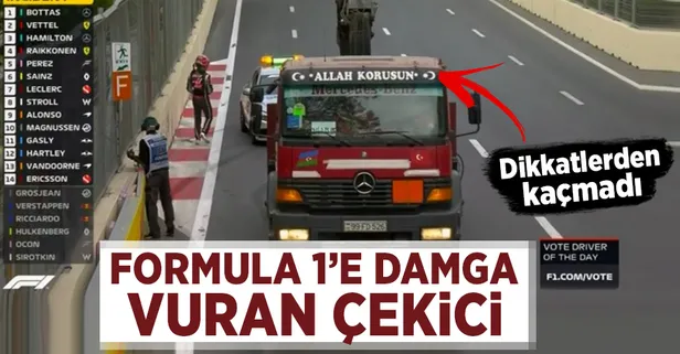 Formula 1 yarışına damga vuran çekici