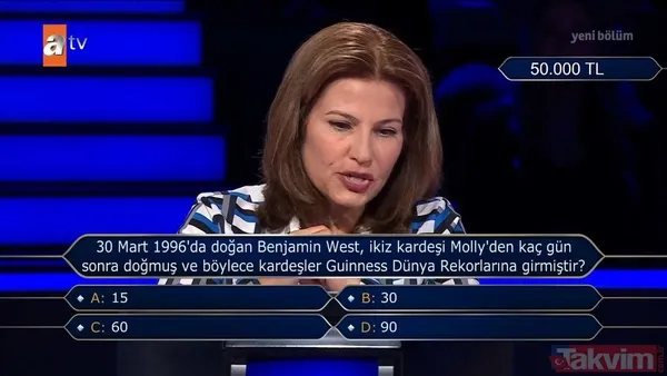 Kim Milyoner Olmak İster'de geceye damga vuran ikiz kardeş sorusu! - 25