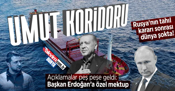 Rusya'nın Tahıl Koridoru kararı sonrası dünya şokta! Zelenskiy, Başkan Erdoğan ve Guterres'e mektup gönderdi