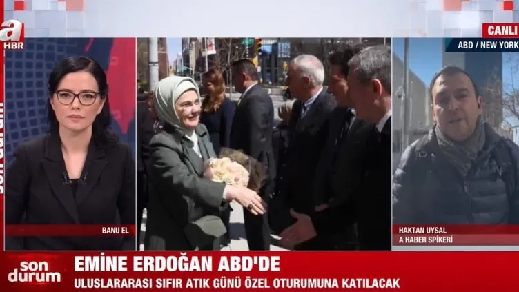 Emine Erdoğan Sıfır Atık Günü için ABD’de