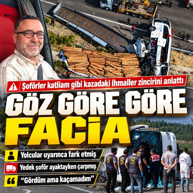 Akhisardaki feci kazada şoförlerin ifadeleri ortaya çıktı