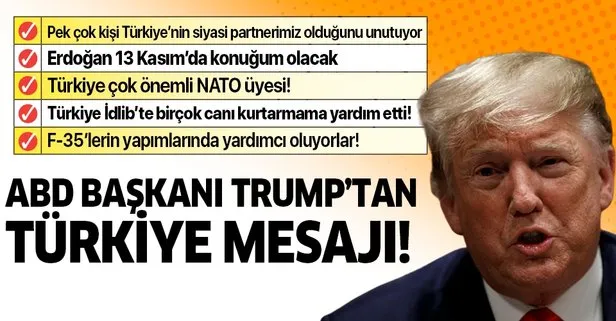 Trump’tan Türkiye açıklaması!