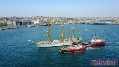 Romanya’ya ait 84 yaşındaki 3 direkli yelkenli askeri eğitim gemisi İstanbul’da