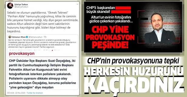 CHP’li başkanın yaptığı provokasyona tepki! İletişim Başkanı Fahrettin Altun’un evinin fotoğraflarını çekmişti...