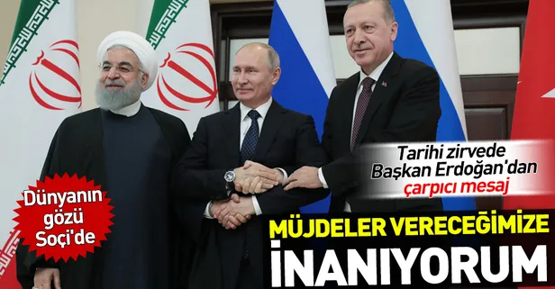 Son dakika: Soçi'de 3'lü Suriye zirvesi!