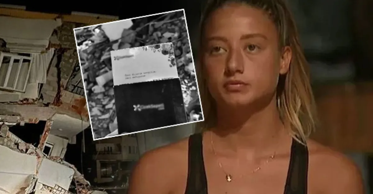 Survivor Aleyna Kalaycıoğlu enkazdan çıkan o notu paylaştı! Duygularını yazdı yürek sızlattı: Bir daha üzmemek, kırmamak ve sadece sevmek...