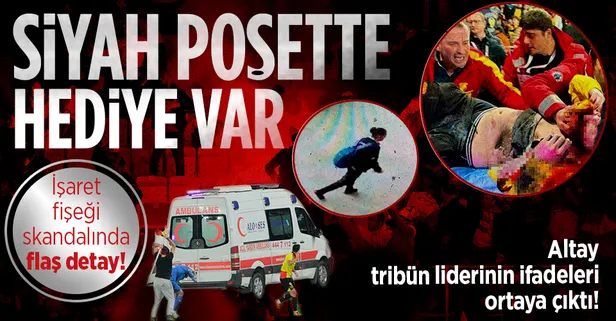 Türkiye Altay - Göztepe maçındaki işaret fişeği skandalını konuşmuştu! Altay tribün liderinin ifadesi ortaya çıktı: İçinde hediye var dedi