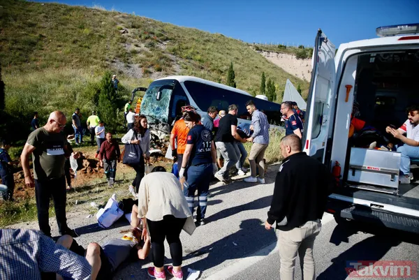 Eskişehir'de can pazarı! Yolcu otobüsü yoldan çıktı - 6