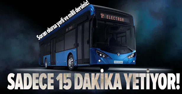 TEMSA ve ASELSAN ortak üretti! İşte yerli ve milli elektrikli otobüs! 15 dakikalık şarjla 80 km gidiyor