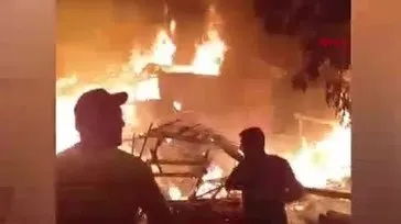 Bursa İnegöl’de yangın! 3 ev kül oldu!