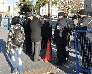 Mitingler için sıkı güvenlik uygulaması