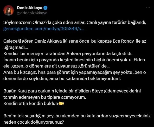 azmettiricilikle-suclanan-ece-ronayi-canli-yayinda-terorist-savundu-deniz-akkaya-fitili-atesledi-kendin-ettin-1702909144704.jpeg Azmettiricilikle suçlanan Ece Ronay'ı canlı yayında terör yandaşı savundu! Deniz Akkaya görüntüleri paylaştı fitili ateşledi-7