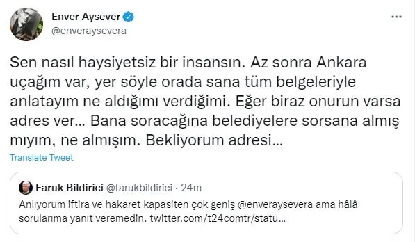 Enver Aysever ile Faruk Bildirici birbirine girdi! Tehdit ve hakaretler havada uçuştu Aysever "adres ver" dedi-6