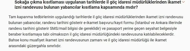 Son dakika: İçişleri Bakanlığı, tam kapanma esnasında sıkça sorulan soruların yanıtlarını verdi - 4
