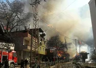 Artvinde yangın felaketi! 50ye yakın eve sıçradı