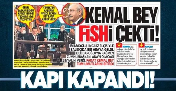 Kemal Kılıçdaroğlu ile Ekrem İmamoğlu arasında ’balıkçı’ krizi!