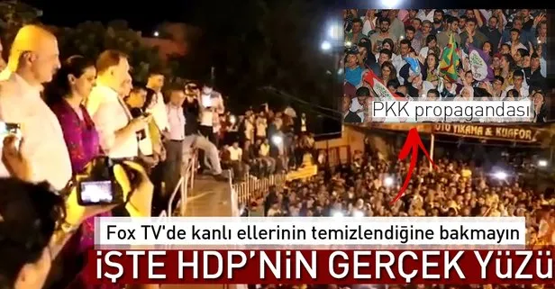 HDP mitinginde PKK propagandası