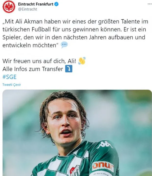 Takvim Ali Akman için 1 Şubat’ı işaret etmişti! Ali Akman'ın yeni takımı belli oldu Eintracht Frankfurt'a imzayı attı-5