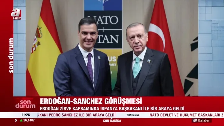 Başkan Erdoğan - Sanchez görüşmesi